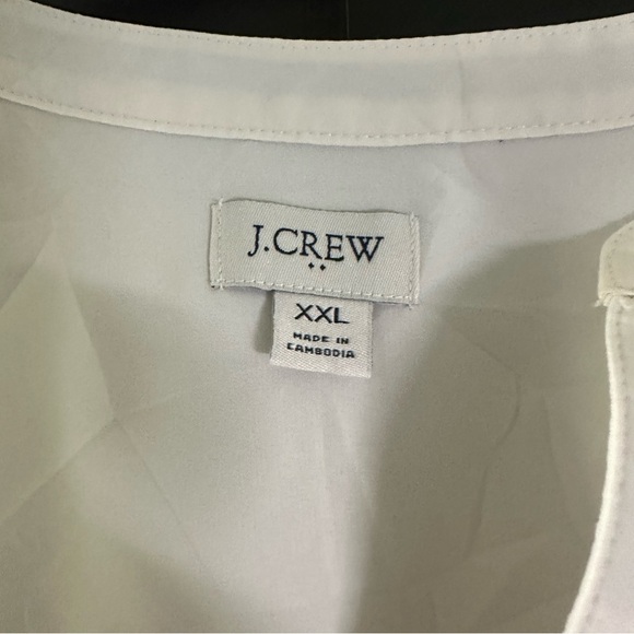 J Crew Womens XXL Sleeveless V-neck Popover Top in Marine Salt Ivory(j)10 - Picture 5 of 10